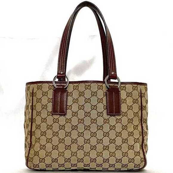 GUCCI Beige Leather Tote Bag - Picture 4 of 11